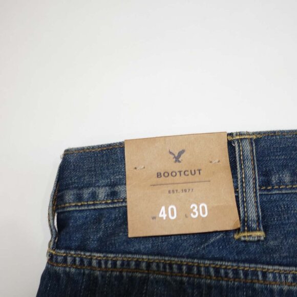 American Eagle Men's Boot Cut Jeans Size 40 x 30 NWT Blue 100% Cotton AE Denim - Picture 9 of 9